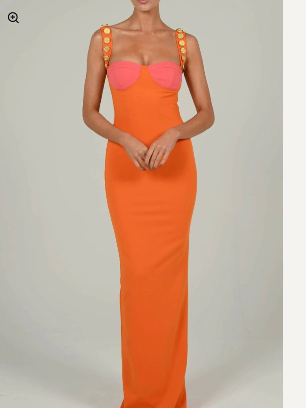 The Dolls House Gigi Dress in Sunset/Orange, size XS like new